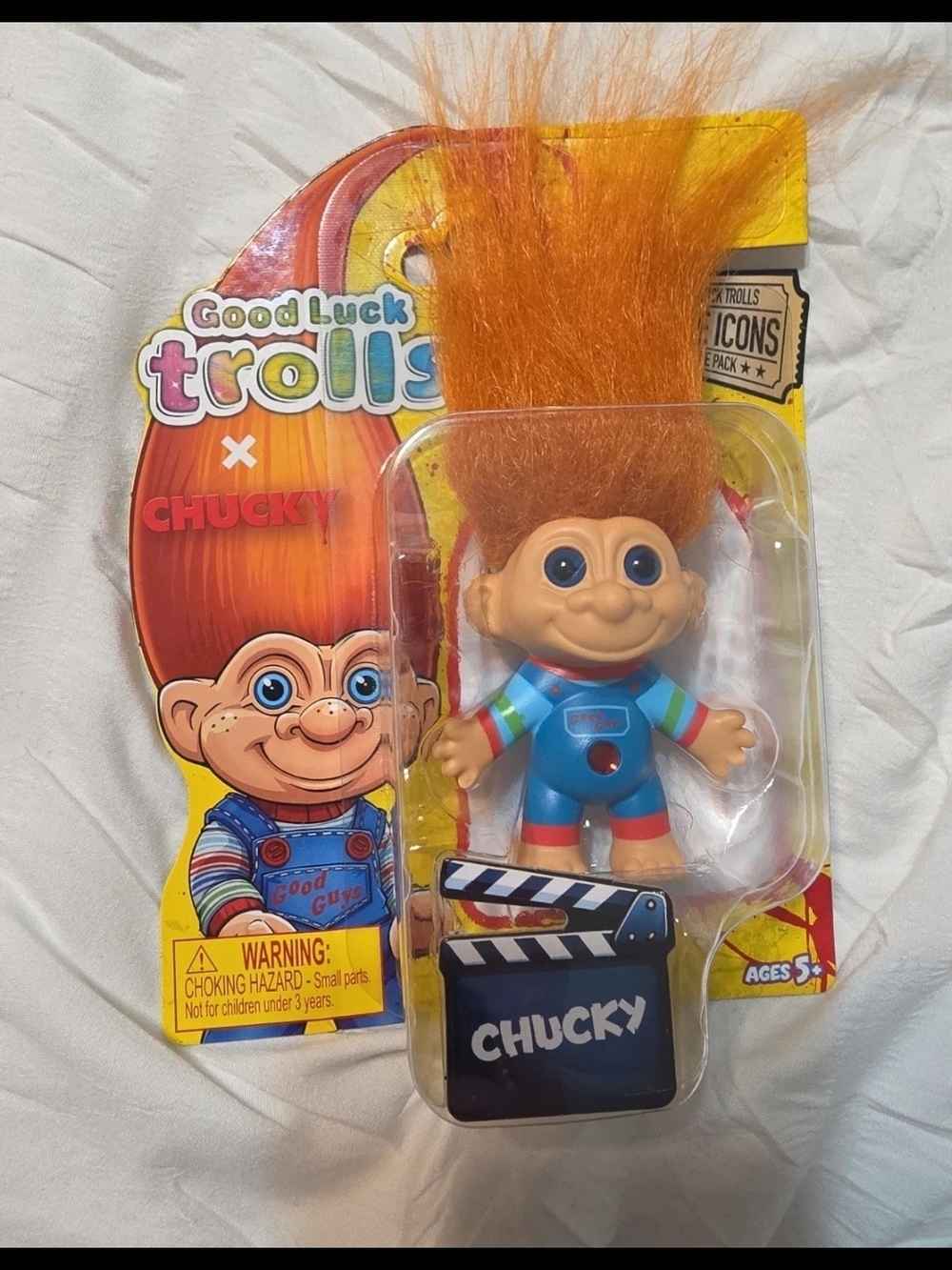 Good Luck Trolls x Chucky Movie Icons Crossover - Limited Edition NIB